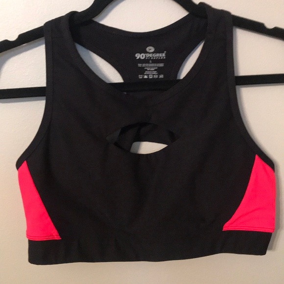 90 Degree By Reflex Other - Sports Bra with Cutouts 90 Degree By Reflex Other - Sports Bra with Cutouts